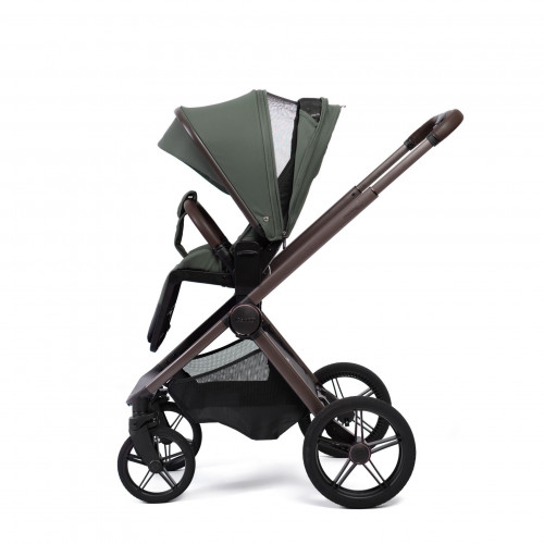 Купить коляску 2в1 Peppy Monaco thermo, в цвете Green (рама серо-коричневая)
