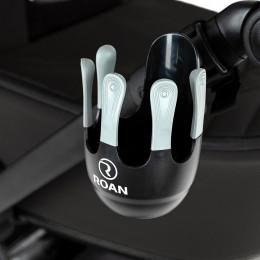 Детская коляска Roan Sol 2.0 2 в 1 SLL/30/T Caviar Black/Black/руч.Black