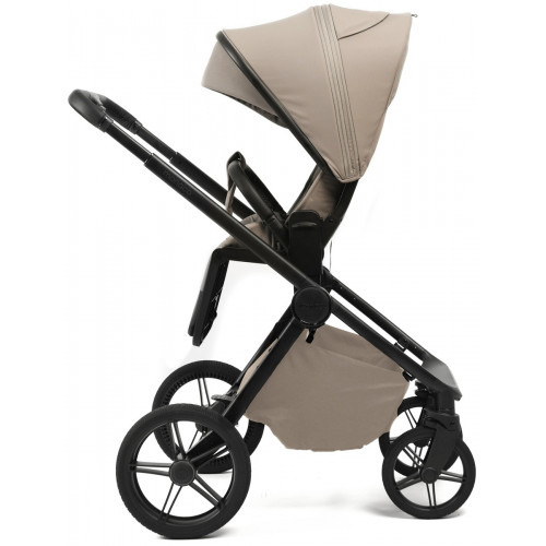 Детская коляска Peppy Monaco Plus 2 в 1 Sandstone (песочный), рама черная