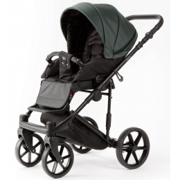 Детская коляска Adamex Locco Light Deluxe 2 в 1 LL-SA29 (Т.ЗЕЛЕНАЯ КОЖА)