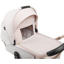 Детская коляска Peppy Monaco 2 в 1 Beige (бежевый), рама беж, шлифованный алюминий