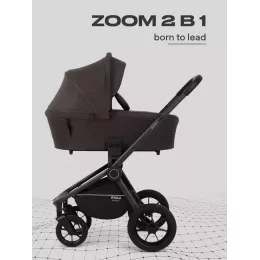 Коляска 2 в 1 Mowbaby Zoom PU Shine brown
