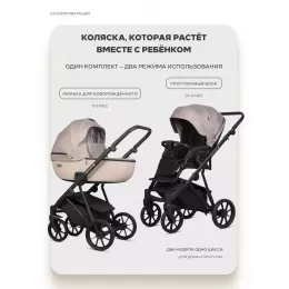 Коляска 2 в 1 Riko Basic Montana X Plus 42 Beige