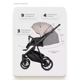 Коляска 2 в 1 Riko Basic Montana X Plus 42 Beige