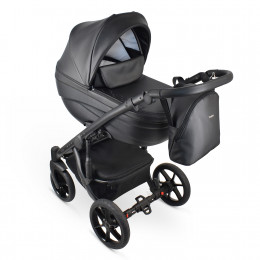 Коляска IDEAL Eco 2в1 (BEXA) (IE 01 (черный+черная кожа))