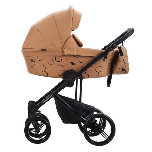 Коляска MAGNUM LIGHT SE PRO 2в1 (Bebetto) (Light Se PRO 04 (рыжая кожа) черная рама)