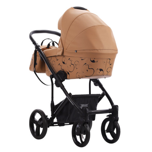 Коляска MAGNUM LIGHT SE PRO 2в1 (Bebetto) (Light Se PRO 04 (рыжая кожа) черная рама)