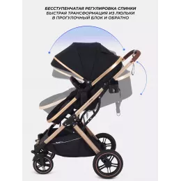 Коляска-трансформер Rant Basic Pulsar Gold Black