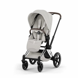 Купить коляску 2в1 Cybex Priam 5 Style, в цвете City Grey (шасси Chrome Brown)