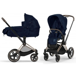 Купить коляску 2в1 Cybex Priam IV, в цвете Rebellious Luxury Denim Blue (fashion collections)