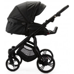 Детская коляска Adamex Lanti Deluxe 2 в 1 LN-SA2 (ЧЕРНАЯ КОЖА)