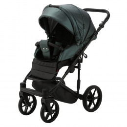 Детская коляска Adamex Zico Deluxe 2 в 1 Z-SM15 Т.ЗЕЛ. КОЖА