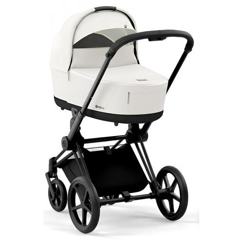 Коляска 2 в 1 Cybex Priam IV Matt Black complete Off White