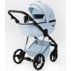 Детская коляска Adamex Quantum Superstar Deluxe 2 в 1 Q-STAR135-K (ГОЛУБ.КОЖА+ГОЛУБ.ДНО+ГОЛУБ.РАМА)