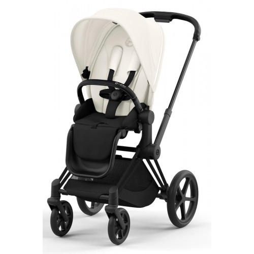 Коляска 2 в 1 Cybex Priam IV Matt Black complete Off White
