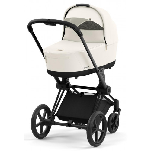 Коляска 2 в 1 Cybex Priam IV Matt Black complete Off White