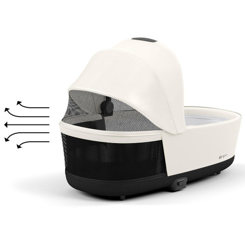 Коляска 2 в 1 Cybex Priam IV Matt Black complete Off White