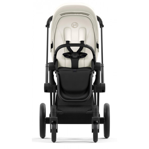Коляска 2 в 1 Cybex Priam IV Matt Black complete Off White