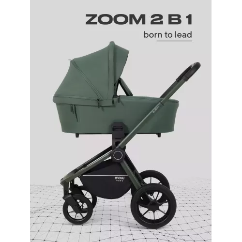 Коляска 2 в 1 Mowbaby Zoom PU Forest green