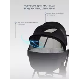 Коляска 2 в 1 Rant Teo Soft Black