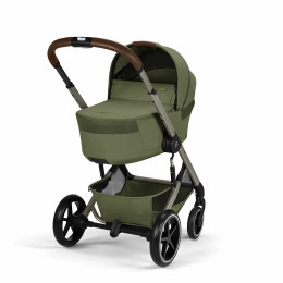 Коляска 2в1 Cybex Balios S Lux 2026, в цвете Moss Green TF (складная люлька)