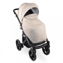 Коляска IDEAL Eco 2в1 (BEXA) (IE 02 (черный+св.бежевая кожа))