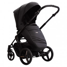Коляска MONTI PRO 2в1 (Bebetto) (Pro 01 Dark (черная кожа))