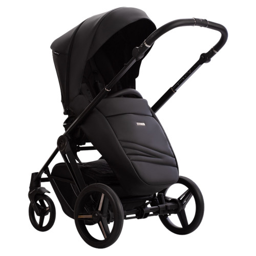 Коляска MONTI PRO 2в1 (Bebetto) (Pro 01 Dark (черная кожа))