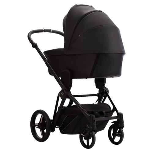 Коляска MONTI PRO 2в1 (Bebetto) (Pro 01 Dark (черная кожа))