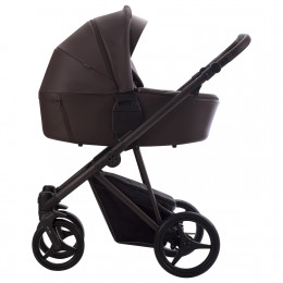 Коляска PELPASSO PRO 2в1 (Bebetto) (Pro 05 Brown (коричневая кожа) коричневая рама)