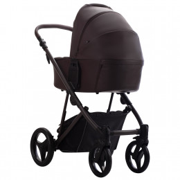Коляска PELPASSO PRO 2в1 (Bebetto) (Pro 05 Brown (коричневая кожа) коричневая рама)