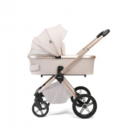 Купить коляску 2в1 Peppy Monaco plus, в цвете Beige (рама беж, шлифованный алюминий)