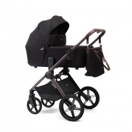 Купить коляску 2в1 Peppy Monaco thermo, в цвете Black (рама серо-коричневая)