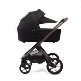 Купить коляску 2в1 Peppy Monaco thermo, в цвете Black (рама серо-коричневая)