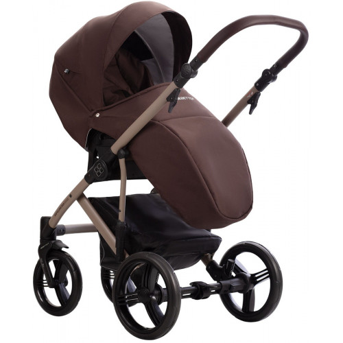 Детская коляска Bebetto Magnum Light 2 в 1 20 коричневый, бежевая рама