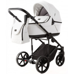 Детская коляска Adamex Locco Light Deluxe 2 в 1 LL-SA01 (БЕЛ.КОЖА)