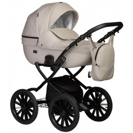 Детская коляска Indigo Mio Eco Plus 14 2 в 1 02 св.бежевая кожа