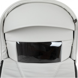 Детская коляска Roan Bass Next Кожа 2.0 2 в 1 BNL/70/2 Island Stone /Black/ руч.Коричневый