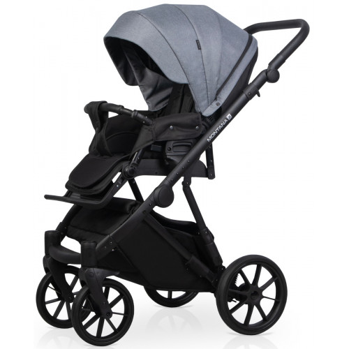 Детская коляска Riko Basic Montana X 2 в 1 52 Grey (серый)