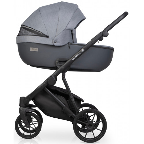 Детская коляска Riko Basic Montana Plus X 2 в 1 40 Graphite (графит+серый)
