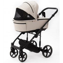 Детская коляска Adamex Zico Deluxe New 2 в 1 ZN-SA07 (СВЕТЛО-БЕЖЕВАЯ КОЖА)