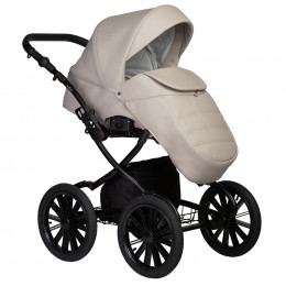 Детская коляска Indigo Mio Eco Plus 14 2 в 1 02 св.бежевая кожа