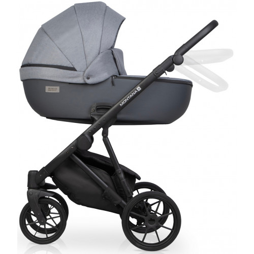 Детская коляска Riko Basic Montana Plus X 2 в 1 40 Graphite (графит+серый)