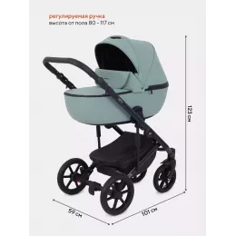 Коляска 2 в 1 Mowbaby Opus Pine green