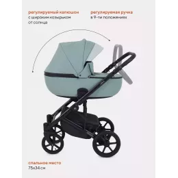 Коляска 2 в 1 Mowbaby Opus Pine green