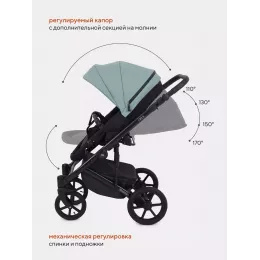 Коляска 2 в 1 Mowbaby Opus Pine green