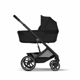 Коляска 2в1 Cybex Balios S Lux 2026, в цвете Moon Black BF (складная люлька)