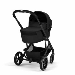 Коляска 2в1 Cybex Balios S Lux 2026, в цвете Moon Black BF (складная люлька)