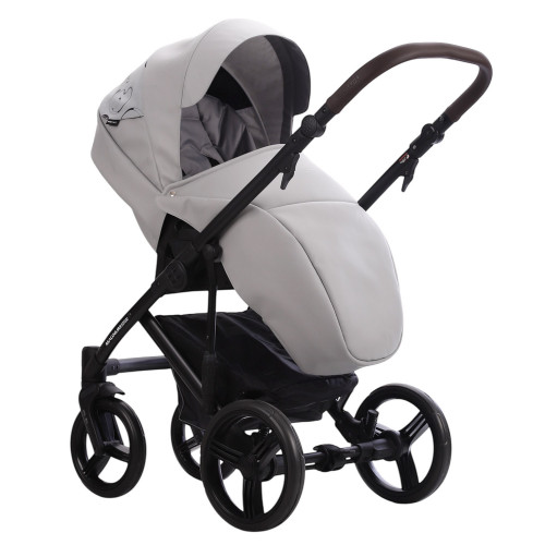 Коляска MAGNUM LIGHT SE PRO 2в1 (Bebetto) (Light Se PRO 06 (св.серая кожа) черная рама)