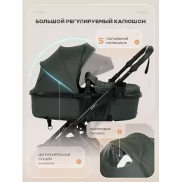 Коляска-трансформер 2 в 1 Rant Basic Pulsar Plus Grey